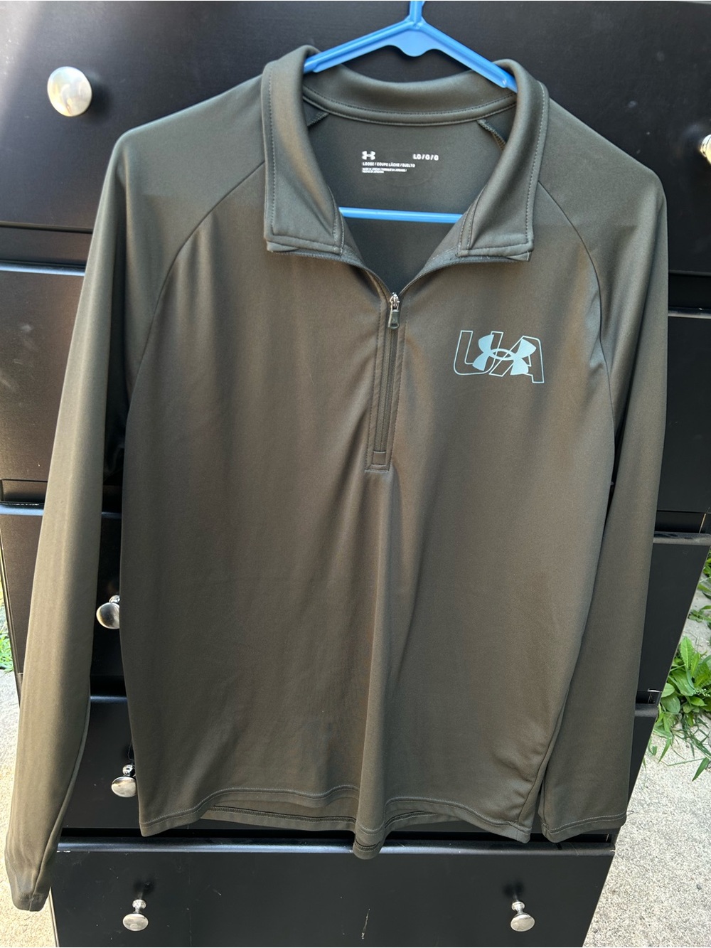 Under armor olive green Quarter-Zip Athletic Jacket